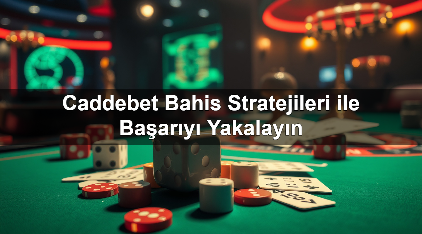 Caddebet Bahis Stratejileri ile Başarıyı Yakalayın