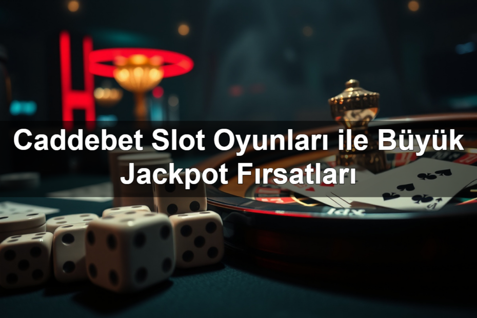 caddebet slot oyunlar ile b y k jackpot f rsatlar 1782321222599