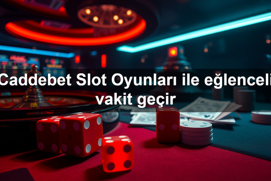 caddebet slot oyunlar ile e lenceli vakit ge ir 1782321784426